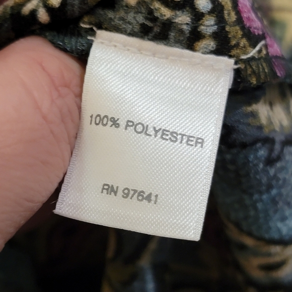 J Jill Paisley print blouse with tiered layers Size Petite XS - Picture 9 of 11